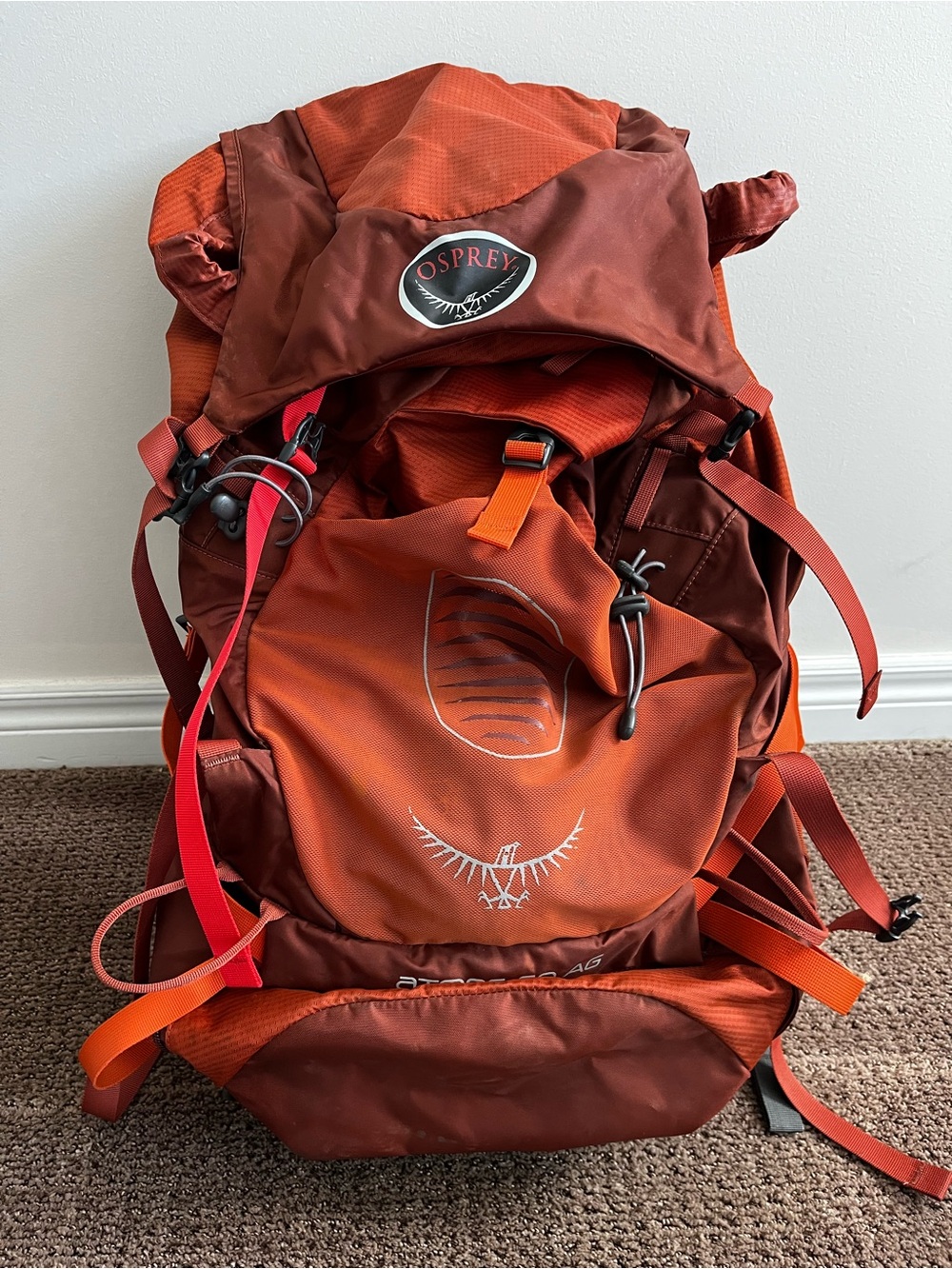 Osprey Orange Hiking Backpack